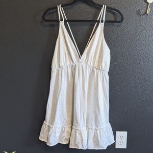 Asos strappy white babydoll dress size 6